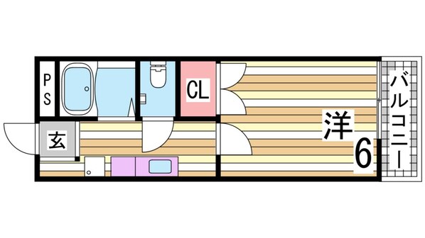 五社駅 徒歩5分 2階の物件間取画像